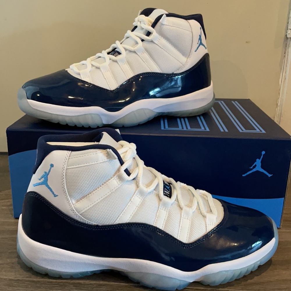 Never worn! Air Jordan 11 Retro White/University Blue Men’s Shoe